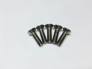 Tornillos de titanio M3, M6 cabeza plana cabeza hueca tornillos de brida de titanio para cirugía espinal