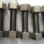 aleación de níquel 400 en2.4360 varilla completamente roscada con cierre de tuercas