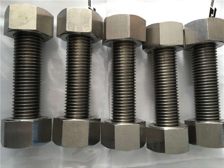 aleación de níquel 400 en2.4360 varilla completamente roscada con cierre de tuercas