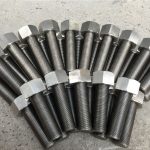 254smo uns s31254 en1.4547 pernos y tuercas varilla de rosca 1-1 / 2 ”-8unx180mm